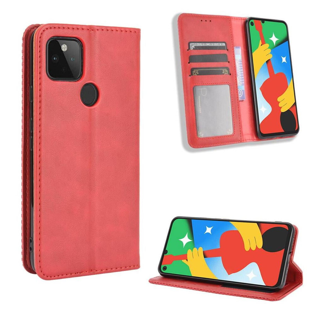 Case For Google Pixel 4A 5G Wallet Pu Leather Magnetic Closure 9425574721792