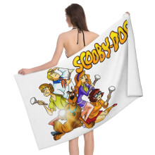Scooby Doo strandhanddoek, badhanddoek, multifunctioneel, populair, groot formaat, zandafstotend, sneldrogend, absorberend, zacht aanvoelend, ideaal