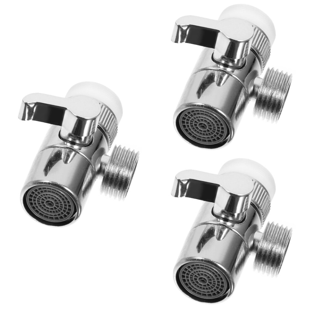 3Pcs Faucet Splitter Portable Dishwasher Faucet Adapter 3-Way Shower Diverter 9425574723789