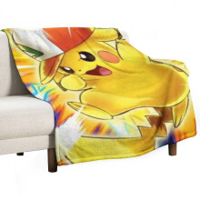 Couverture Pikachu Queen, douce et légère en flanelle peluche, confortable pour les garçons et les filles, décoration pour le lit ou le canapé,