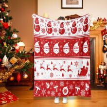 Txmfgh Christmas Decoration Blanket Lightweight And Warm Flannel Wool Blanket Comfortable And Soft For Both Men And Women