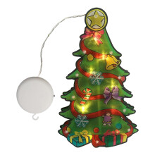 Lampe suspendue LED à ventouse Lmueinov pour fenêtre - Décoration de Noël - Mise en scène en magasin - Lampe décorative de Noël en soldes hors