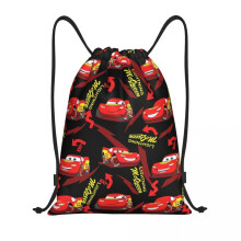 10 pezzi Sacchetti con coulisse di Saetta McQueen Sacchetti regalo per feste di compleanno di Saetta McQueen Zaino con coulisse