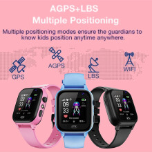 Jacenvly2024Neue S30 Smartwatch für Kinder, Mädchen, Jungen - Musik, Kamera, Wecker, Wetter - Geburtstagsgeschenk (Blau)