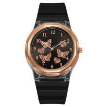 Joykith Stijlvol Minimalistisch Modehorloge met Wijzerplaat en Horlogebandje voor Dames, Quartz Horloge met Siliconen Bandje, Horloge Swatches voor
