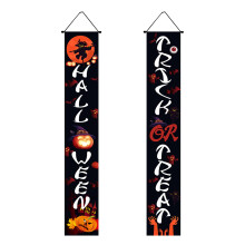 Décoration de Noël en liquidation ! Giyblacko Halloween Couplet Nouveau drapeau décoratif pour fête de Noël, couplet d'horreur pour Halloween