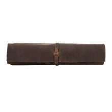 Estuche enrollable para lápices, estuche enrollable hecho a mano, estuche de cuero para bolígrafos