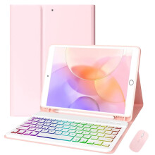 Toetsenbordhoes met achtergrondverlichting, compatibel met iPad 10e generatie 10,9" 2022, afneembaar magnetisch toetsenbord, ingebouwde penhouder