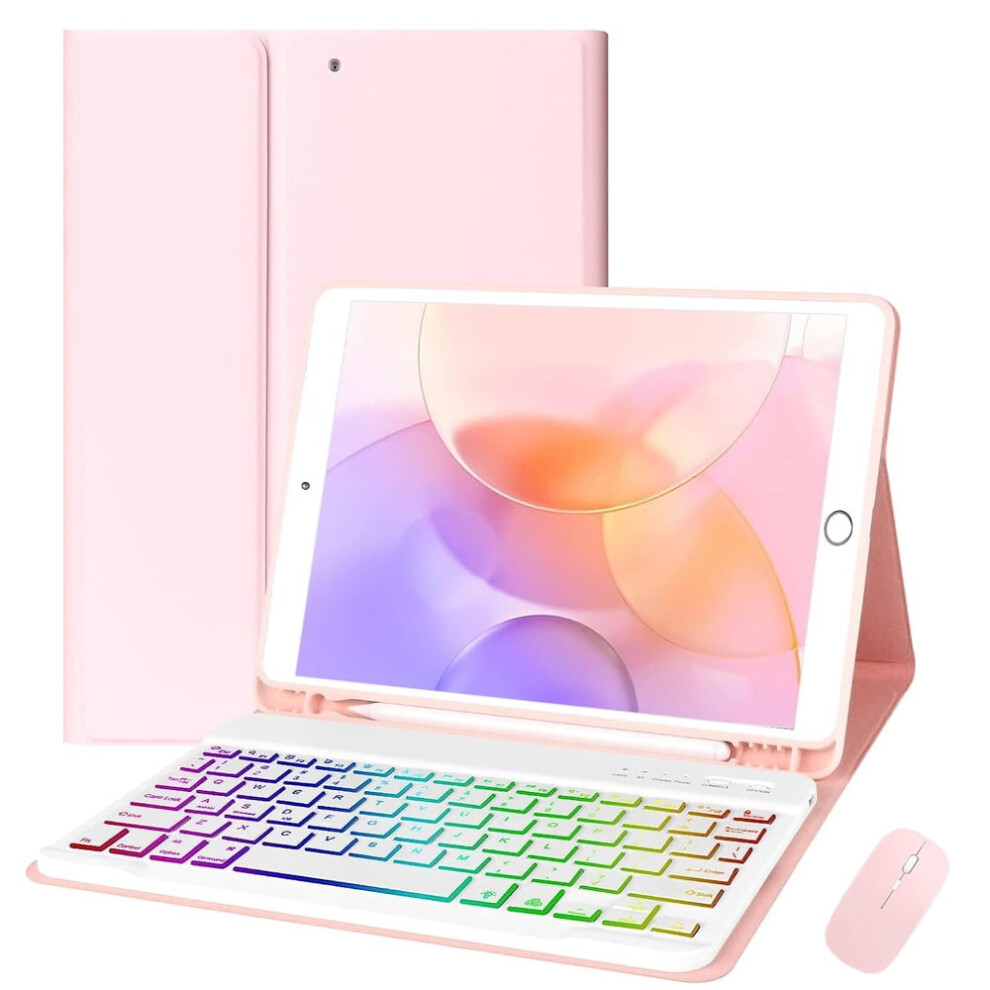 Backlit Keyboard Case For Compatible With Ipad 10Th Gen 10.9" 2022, Detachable Magnetic Keyboard, Built-In Pencil Holder 9083649904404