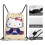 Τσάντες με κορδόνι Hello Kitty, αδιάβροχες, αθλητικές, σακίδια πλάτης, σάκος γιόγκα, 5