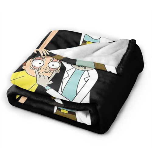Κουβέρτες Rick And Morty για ριχτάρια, βελούδινες κουβέρτες ταξιδιού, υπνοδωμάτιο, 1