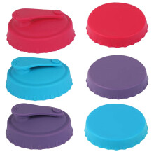 Lot de 6 couvercles réutilisables pour canettes de boissons, fermeture hermétique anti-poussière, pour canettes de soda.