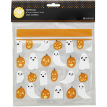 Sacchetti richiudibili per dolcetti di Halloween Wilton a forma di fantasmi e zucche (confezione da 20)