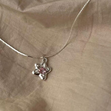 RSAMD Fashion Roze Zirkonia Sterrenkettingen Dames Exquise Licht Luxe Sleutelbeenketting Chajo