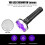 Φακός VASTFIRE Black Light UV Επαναφορτιζόμενος 108LED 395nm Ανίχνευση ούρων κατοικίδιων ζώων 7