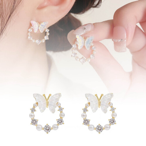 Σκουλαρίκια Bentne Jewelry, σταγόνες αυτιών σε σχήμα πεταλούδας με προηγμένο σχεδιασμό, 1
