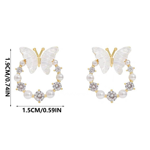Σκουλαρίκια Bentne Jewelry, σταγόνες αυτιών σε σχήμα πεταλούδας με προηγμένο σχεδιασμό, 2