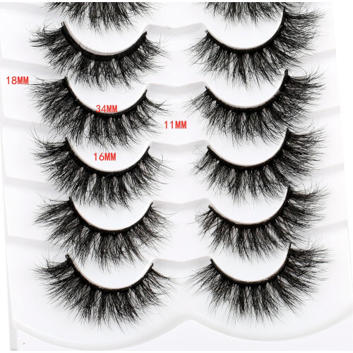 Ψεύτικες βλεφαρίδες Changmaius Fluffy Cat Eye Look 8D Σταυρωτές, Φυσικές Ψεύτικες Βλεφαρίδες 1