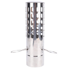 Stainless Steel Wood Stove Pipe Cap with Spark Arrestor, Rainproof Chimney Cover for Camping