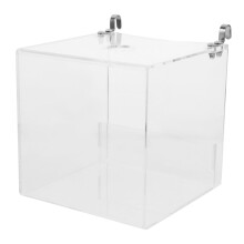 Bird Bath for Cage NoLeak Parrot Bathtub Easy Install Shower Box for Canaries Lovebirds 16x16x16cm