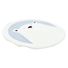 Kids Play Area Rug Soft Washable Round Animal Print Nursery Play Mat for Boys and Girls