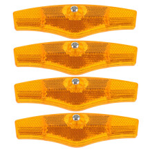 4pcs Visibility Bike Wheel Reflectors for Night Safety with Easy Tool Installation