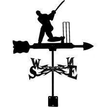 Vintage Cast Iron Weather Vane with Wind Direction Indicator for Outdoor Garden Roof Decor