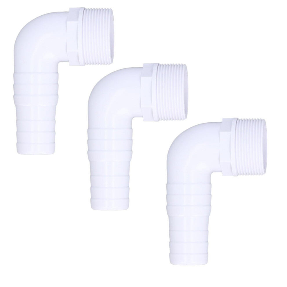 Pool Elbow Connector 3Pcs 90 Degree Pool Fitting For Spx1105z3 Z4 Z7 Leakresistant Durable 9113335002210