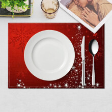 Decoraciones navideñas Bocqde Mantel individual navideño para mesa Decoración navideña para el hogar y la sala de estar