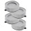 4 stuks wasmachine vloermatten wasmachine pads wasmachine lichtgrijs 1