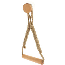 Porta rotolo di carta igienica in corda, porta asciugamani in legno, supporto per asciugamani da toilette, dispenser