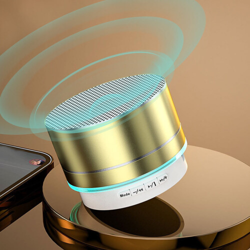 Jacenvly Νέο Μεταλλικό Ηχείο Bluetooth με Μίνι Φορητό Ηχοσύστημα για Φορητούς 1