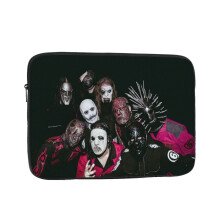 Slipknot laptoptas, schokbestendige beschermhoes voor notebooks met accessoirevak, draagtas, 10 12 13 15 17 inch, zwart