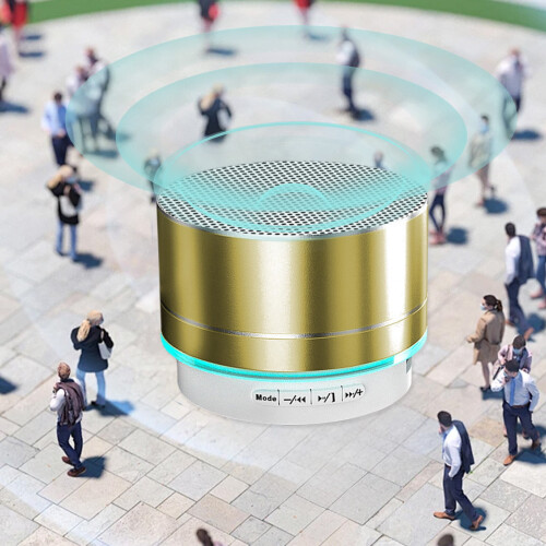 Jacenvly Νέο Μεταλλικό Ηχείο Bluetooth με Μίνι Φορητό Ηχοσύστημα για Φορητούς 2
