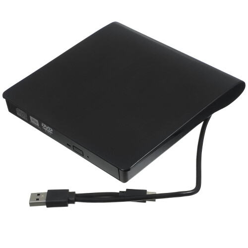 Unità masterizzatore/lettore esterno 2 in 1 USB 3.0 Type-C per CD e DVD-RW, compatibile con PC e HP.