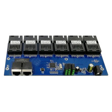 Convertidor de conmutador Fast Ethernet 7F1E PCB20KM Convertidor de medios de fibra óptica Ethernet Monomodo1RJ45 Puerto de fibra 7SC