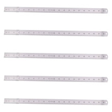 5X Groove Right Stainless Steel Metric Ruler 50 cm Stainless Metric Ruler