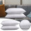 Tkrady2Pcs Μαξιλάρια κρεβατιού από βαμβάκι Εναλλακτικά Κανονικά Μαξιλάρια Μαλακά και 1
