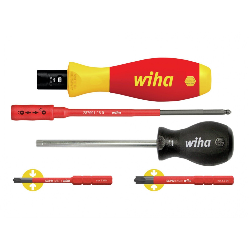 Wiha Torquevario-S Electric Screwdriver Set, 5 Piece