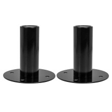 2 soportes para altavoces, bandejas para altavoces, bases para altavoces de escenario, bandejas de hierro