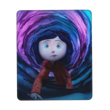 Coraline muismat met gestikte rand, antislip rubberen onderkant, wasbare Lycra-stof, geschikt voor computers en laptops
