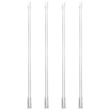 4 piezas de barra giratoria para persianas, gancho y asa, accesorios para cortinas transparentes (21 pulgadas), juego de 4 piezas que ahorran espacio.