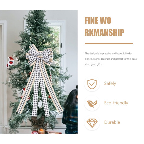Kerststrik Kerstboomversiering Kerstfeest Decoratieve strik 1