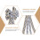 Kerststrik Kerstboomversiering Kerstfeest Decoratieve strik 7