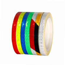 Bike Reflective Tape 7pcs Waterproof Visibility Wheel Rim Stickers for Safety Riding