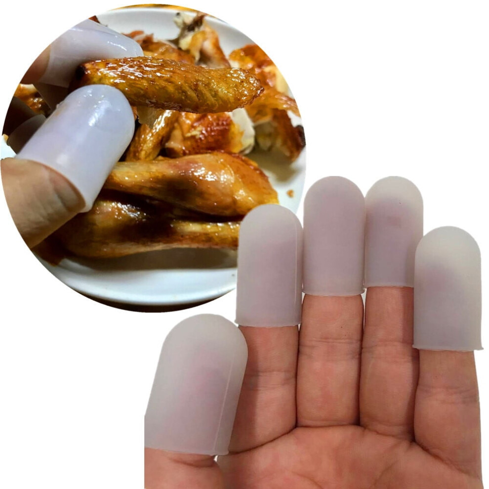 Donemore 5Pcs Insulation Anti-skid Finger Cots, compatible with finger cracking, arthritis, pain relief, thumb protector