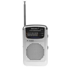 Digitaalinen radio, kaksikaistainen, taskuradio, SW/AM/FM, LCD-näyttö (KK19silver)
