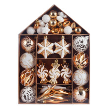 ionze99Pcs Onbreekbare Kerstballen, Geschikt voor Kerstboomversiering, Hangende Decoraties voor Feestdagen, Bruiloften en Feesten