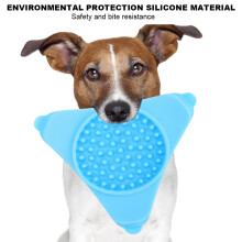 Silicone Hundeslow-Fütterungsschüssel Saugwandmontage 15x15x2cm Blau