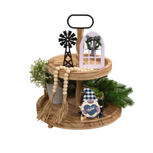 Einfaches Deko-Set im Landhausstil aus Holz – Tischdekoration für Zuhause